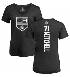 NHL Women's Adidas Los Angeles Kings #71 Torrey Mitchell Black Backer T-Shirt