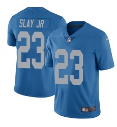 Youth Nike Detroit Lions #23 Darius Slay Jr Blue Alternate Vapor Untouchable Elite Player NFL Jersey
