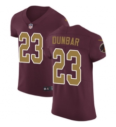 Men's Nike Washington Redskins #23 Quinton Dunbar Burgundy Red Alternate Vapor Untouchable Elite Player NFL Jersey