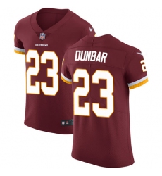 Men's Nike Washington Redskins #23 Quinton Dunbar Burgundy Red Team Color Vapor Untouchable Elite Player NFL Jersey