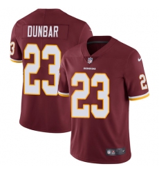 Men's Nike Washington Redskins #23 Quinton Dunbar Burgundy Red Team Color Vapor Untouchable Limited Player NFL Jersey