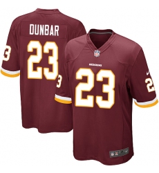 Men's Nike Washington Redskins #23 Quinton Dunbar Game Burgundy Red Team Color NFL Jersey