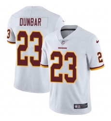 Men's Nike Washington Redskins #23 Quinton Dunbar White Vapor Untouchable Limited Player NFL Jersey