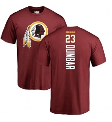NFL Nike Washington Redskins #23 Quinton Dunbar Maroon Backer T-Shirt