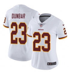 Women's Nike Washington Redskins #23 Quinton Dunbar White Vapor Untouchable Limited Player NFL Jersey