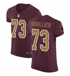 Men's Nike Washington Redskins #73 Chase Roullier Burgundy Red Alternate Vapor Untouchable Elite Player NFL Jersey