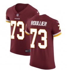 Men's Nike Washington Redskins #73 Chase Roullier Burgundy Red Team Color Vapor Untouchable Elite Player NFL Jersey