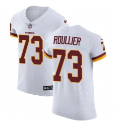 Men's Nike Washington Redskins #73 Chase Roullier White Vapor Untouchable Elite Player NFL Jersey