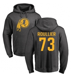 NFL Nike Washington Redskins #73 Chase Roullier Ash One Color Pullover Hoodie