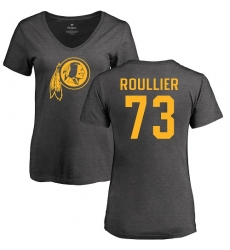 NFL Women's Nike Washington Redskins #73 Chase Roullier Ash One Color T-Shirt