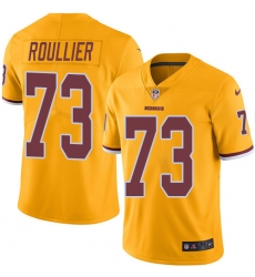 Youth Nike Washington Redskins #73 Chase Roullier Limited Gold Rush Vapor Untouchable NFL Jersey