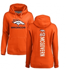 NFL Women's Nike Denver Broncos #60 Connor McGovern Orange Backer Pullover Hoodie
