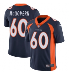 Youth Nike Denver Broncos #60 Connor McGovern Navy Blue Alternate Vapor Untouchable Elite Player NFL Jersey