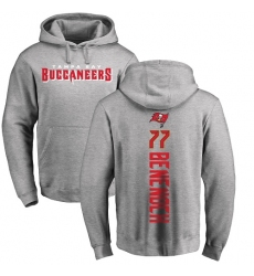 NFL Nike Tampa Bay Buccaneers #77 Caleb Benenoch Ash Backer Pullover Hoodie