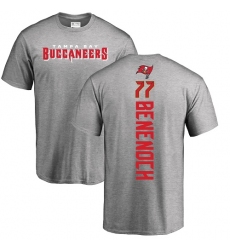 NFL Nike Tampa Bay Buccaneers #77 Caleb Benenoch Ash Backer T-Shirt