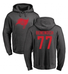 NFL Nike Tampa Bay Buccaneers #77 Caleb Benenoch Ash One Color Pullover Hoodie