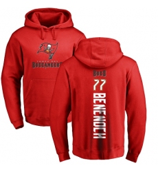 NFL Nike Tampa Bay Buccaneers #77 Caleb Benenoch Red Backer Pullover Hoodie