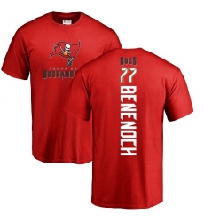 NFL Nike Tampa Bay Buccaneers #77 Caleb Benenoch Red Backer T-Shirt