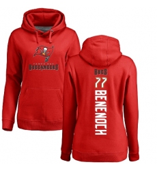 NFL Women's Nike Tampa Bay Buccaneers #77 Caleb Benenoch Red Backer Pullover Hoodie