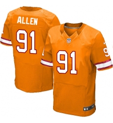 Men's Nike Tampa Bay Buccaneers #91 Beau Allen Elite Orange Glaze Alternate NFL Jersey