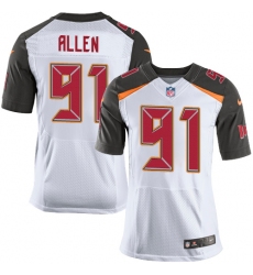 Men's Nike Tampa Bay Buccaneers #91 Beau Allen Elite White NFL Jersey