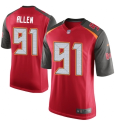 Men's Nike Tampa Bay Buccaneers #91 Beau Allen Game Red Team Color NFL Jersey