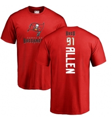 NFL Nike Tampa Bay Buccaneers #91 Beau Allen Red Backer T-Shirt