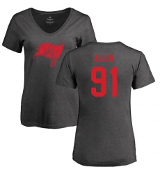NFL Women's Nike Tampa Bay Buccaneers #91 Beau Allen Ash One Color T-Shirt