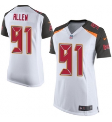 Women Nike Tampa Bay Buccaneers #91 Beau Allen Game White NFL Jersey