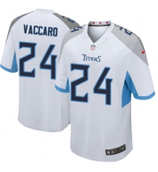 Men Nike Tennessee Titans #24 Kenny Vaccaro Game White NFL Jersey