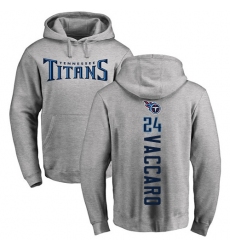 NFL Nike Tennessee Titans #24 Kenny Vaccaro Ash Backer Pullover Hoodie