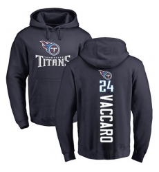 NFL Nike Tennessee Titans #24 Kenny Vaccaro Navy Blue Backer Pullover Hoodie