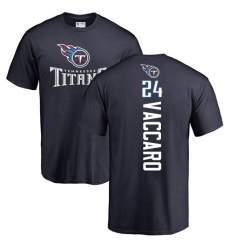 NFL Nike Tennessee Titans #24 Kenny Vaccaro Navy Blue Backer T-Shirt