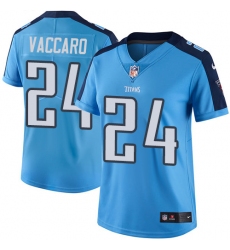 Women Nike Tennessee Titans #24 Kenny Vaccaro Limited Light Blue Rush Vapor Untouchable NFL Jersey
