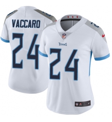 Women Nike Tennessee Titans #24 Kenny Vaccaro White Vapor Untouchable Limited Player NFL Jersey