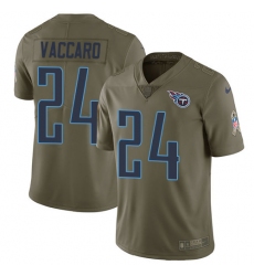 Youth Nike Tennessee Titans #24 Kenny Vaccaro Limited Olive 2017 Salute to Service NFL Jersey