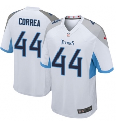 Men Nike Tennessee Titans #44 Kamalei Correa Game White NFL Jersey