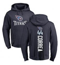 NFL Nike Tennessee Titans #44 Kamalei Correa Navy Blue Backer Pullover Hoodie