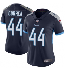 Women Nike Tennessee Titans #44 Kamalei Correa Navy Blue Team Color Vapor Untouchable Limited Player NFL Jersey