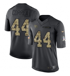 Youth Nike Tennessee Titans #44 Kamalei Correa Limited Black 2016 Salute to Service NFL Jersey
