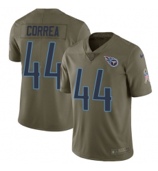 Youth Nike Tennessee Titans #44 Kamalei Correa Limited Olive 2017 Salute to Service NFL Jersey