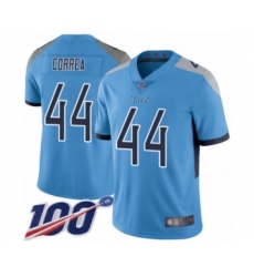 Youth Tennessee Titans #44 Kamalei Correa Light Blue Alternate Vapor Untouchable Limited Player 100th Season Football Jersey