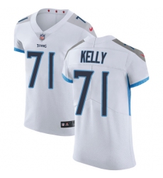 Men Nike Tennessee Titans #71 Dennis Kelly White Vapor Untouchable Elite Player NFL Jersey