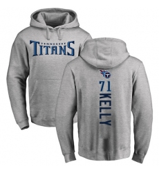 NFL Nike Tennessee Titans #71 Dennis Kelly Ash Backer Pullover Hoodie