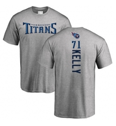NFL Nike Tennessee Titans #71 Dennis Kelly Ash Backer T-Shirt