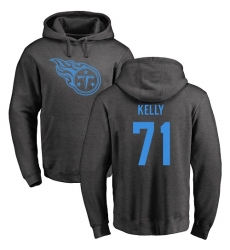 NFL Nike Tennessee Titans #71 Dennis Kelly Ash One Color Pullover Hoodie