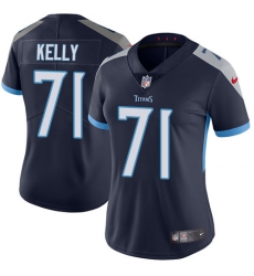 Women Nike Tennessee Titans #71 Dennis Kelly Navy Blue Team Color Vapor Untouchable Limited Player NFL Jersey