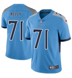 Youth Nike Tennessee Titans #71 Dennis Kelly Light Blue Alternate Vapor Untouchable Elite Player NFL Jersey