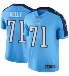 Youth Nike Tennessee Titans #71 Dennis Kelly Limited Light Blue Rush Vapor Untouchable NFL Jersey