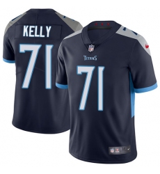 Youth Nike Tennessee Titans #71 Dennis Kelly Navy Blue Team Color Vapor Untouchable Elite Player NFL Jersey